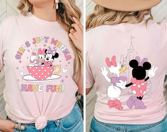 Minnie Daisy Disney Summer Shirt, Girls Just Wanna Have Sun, Disney Besties Shirt, Disneyworld Shirt, Disney Summer Tee Shirt