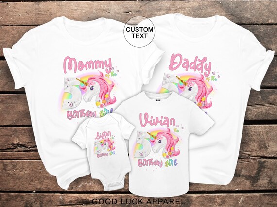 Mommy Of The Birthday Girl Shirt, Unicorn Birthday Outfit Mommy Of The Birthday Girl Shirt, Unicorn Birthday Outfit
