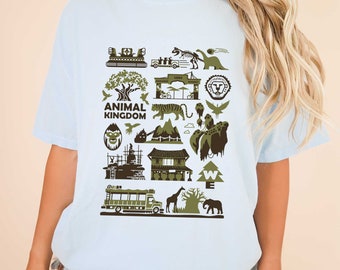 Animal Kingdom Retro Style T-shirt, Comfort Colors Disney Animal