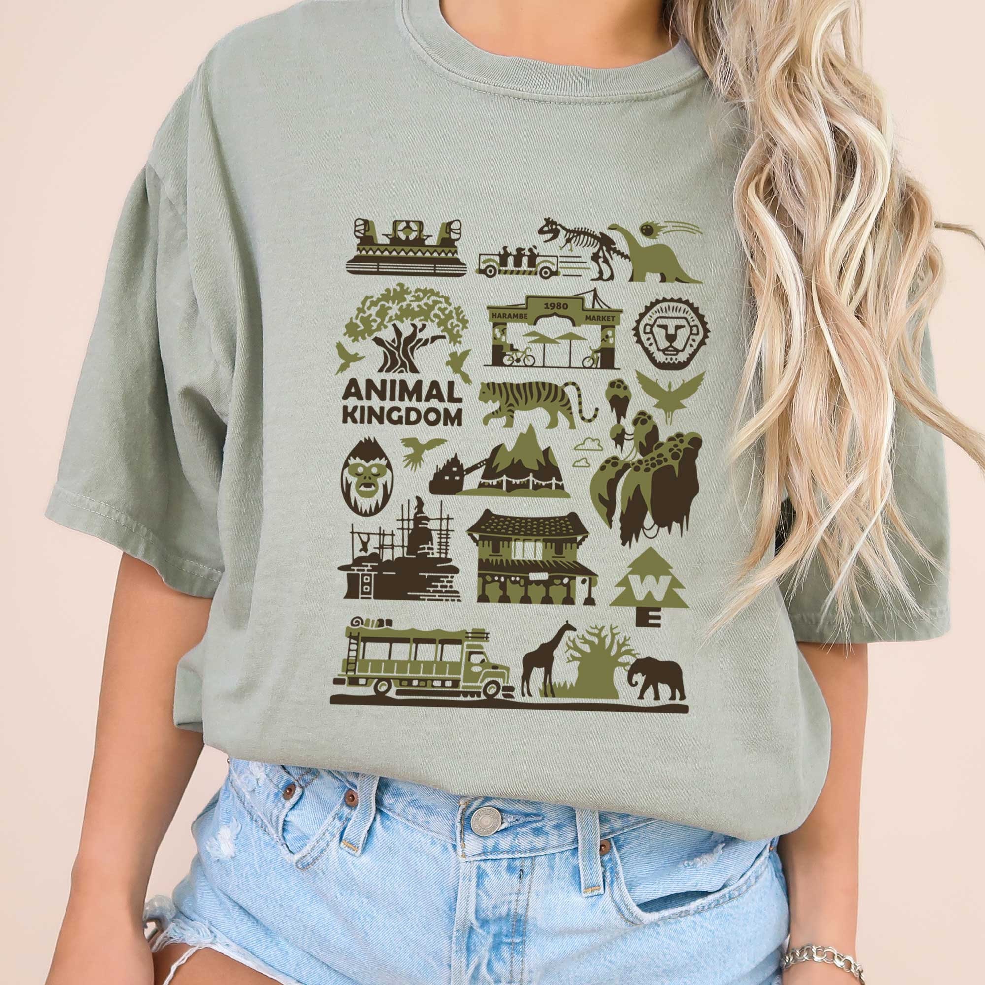 Animal Kingdom Retro Style T-shirt, Comfort Colors Disney Animal