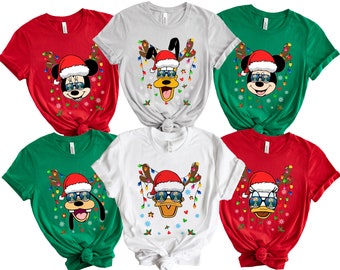 2026 Disney Family Christmas Shirt, Disney World Christmas Shirts For Family, Disney Christmas Characters, Magic Kingdom Christmas shirt