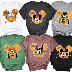 2025 Halloween Disneyland family shirt, Disneyland Halloween shirt, Halloween Mickey And Friends shirt, Disney World Halloween Family shirts