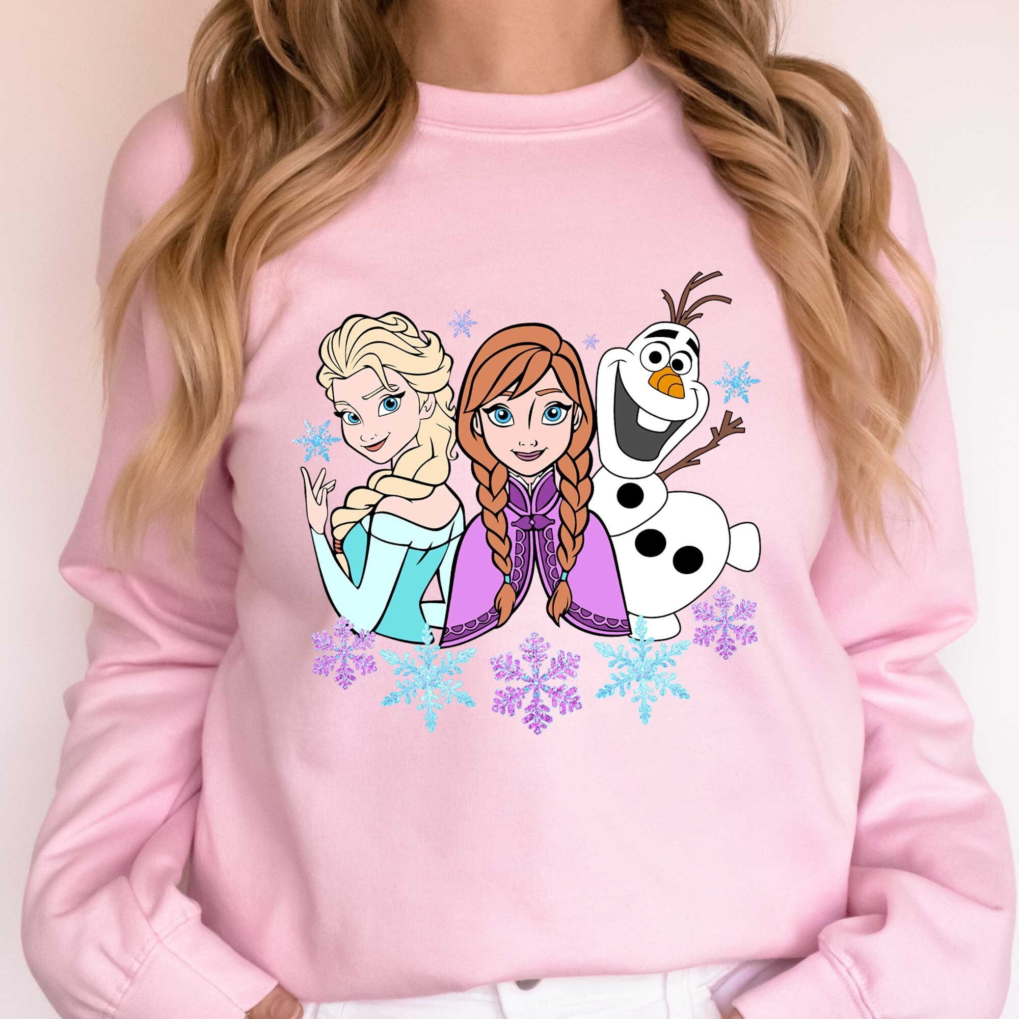 Princess Elsa Anna Olaf Sweatshirt, Adult and Kids Frozen Elsa Sweatshirt,  Frozen Magic Kingdom Sweatshirt, Disney Princess Sweatshirt - Etsy