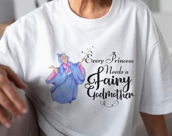 Fairy Godmother Shirt, Godmother Tee, Godmother gift, Godmother proposal, Personalized Godmother  shirt