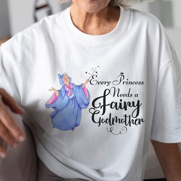 Fairy Godmother Shirt, Godmother Tee, Godmother gift, Godmother proposal, Personalized Godmother  shirt