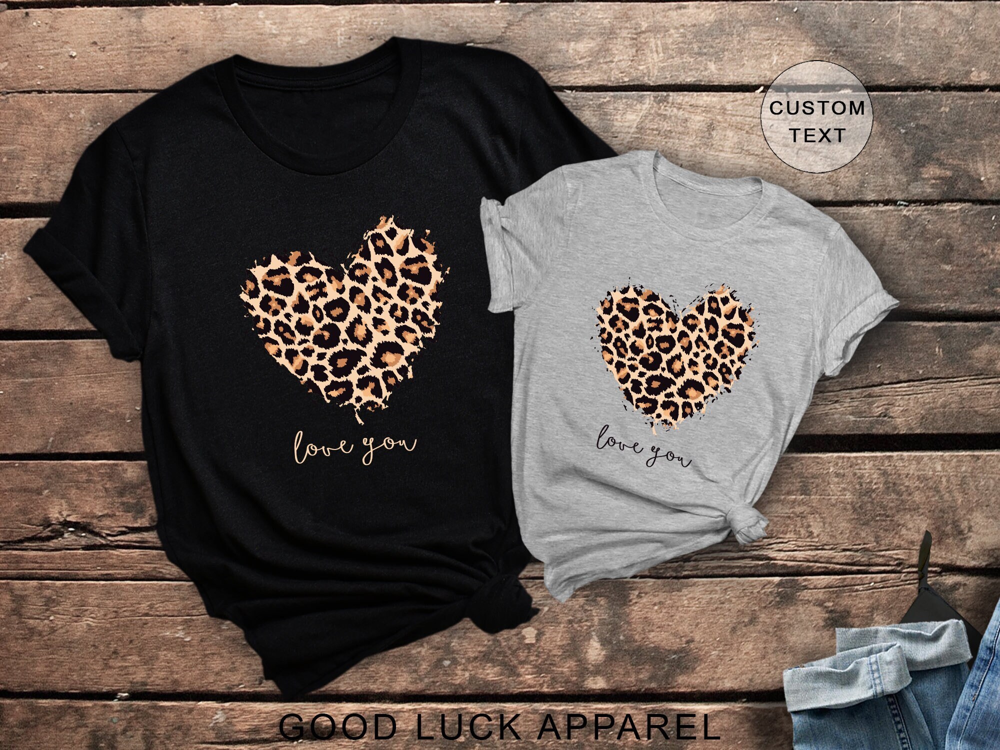 Cheetah Shirt Leopard Print Valentines Day Shirt Valentines Day Gift Cute Valentine Shirt Heart Shirt Valentines Day Shirts For Woman