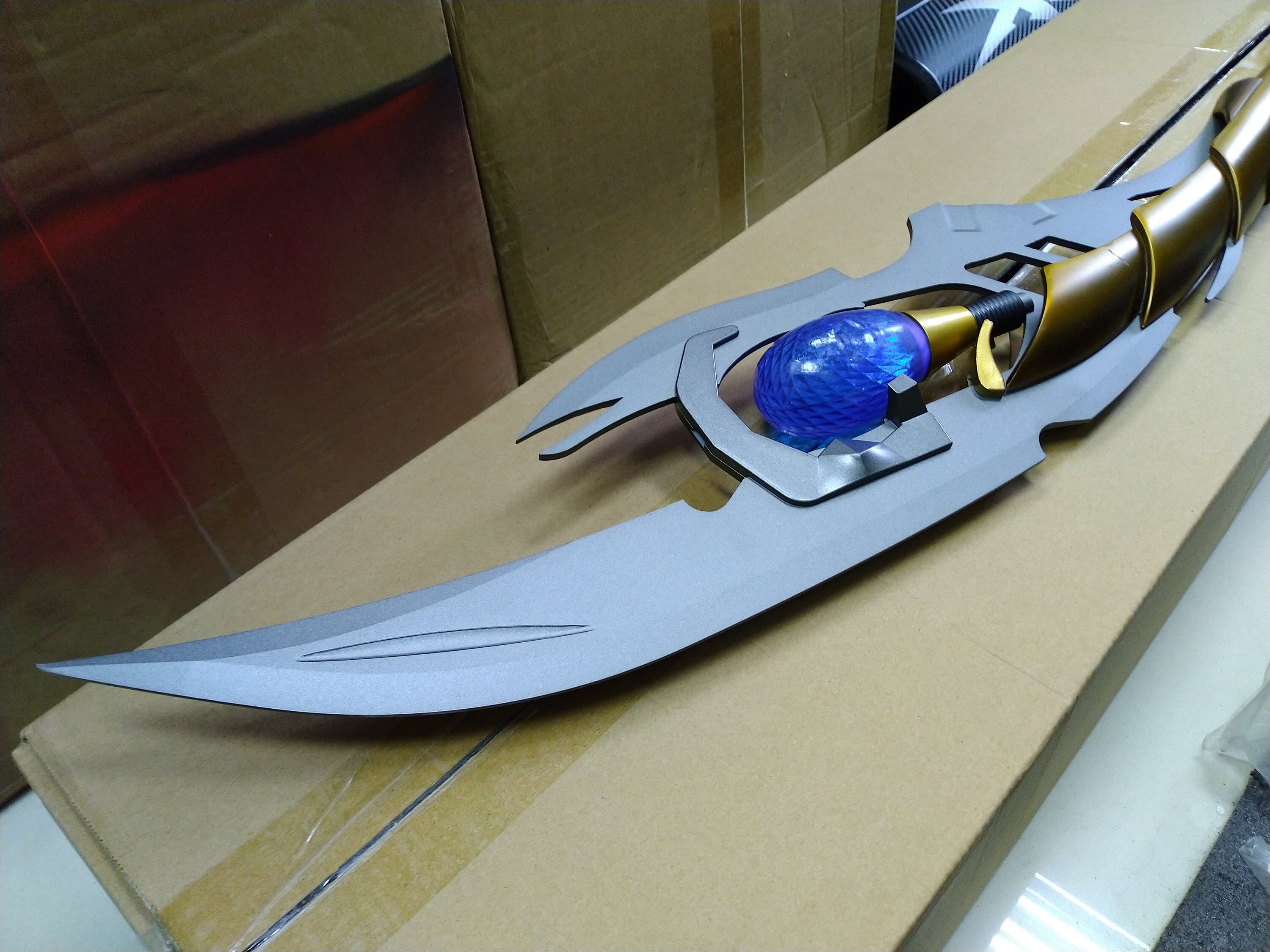 Loki Scepter Sceptre Thor LED Blade cosplay metal weapon prop Etsy