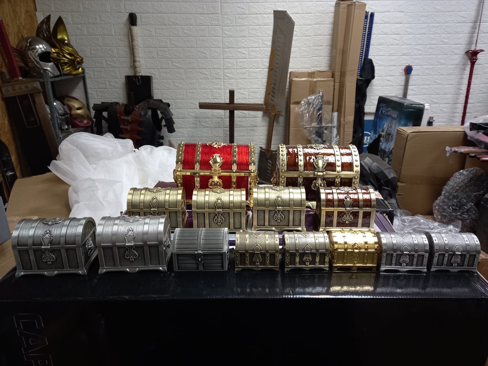 Large Metal Treasure Box RPG Chest Decoration Item Etsy