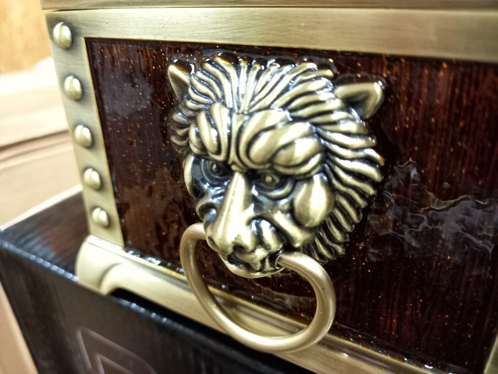 Large Metal Treasure Box RPG Chest Decoration Item Etsy