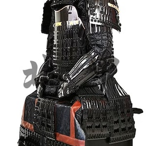 Japan Samurai Armor Version J Full Set with Display Box Stand cosplay wearable Japanese Armor Helmet