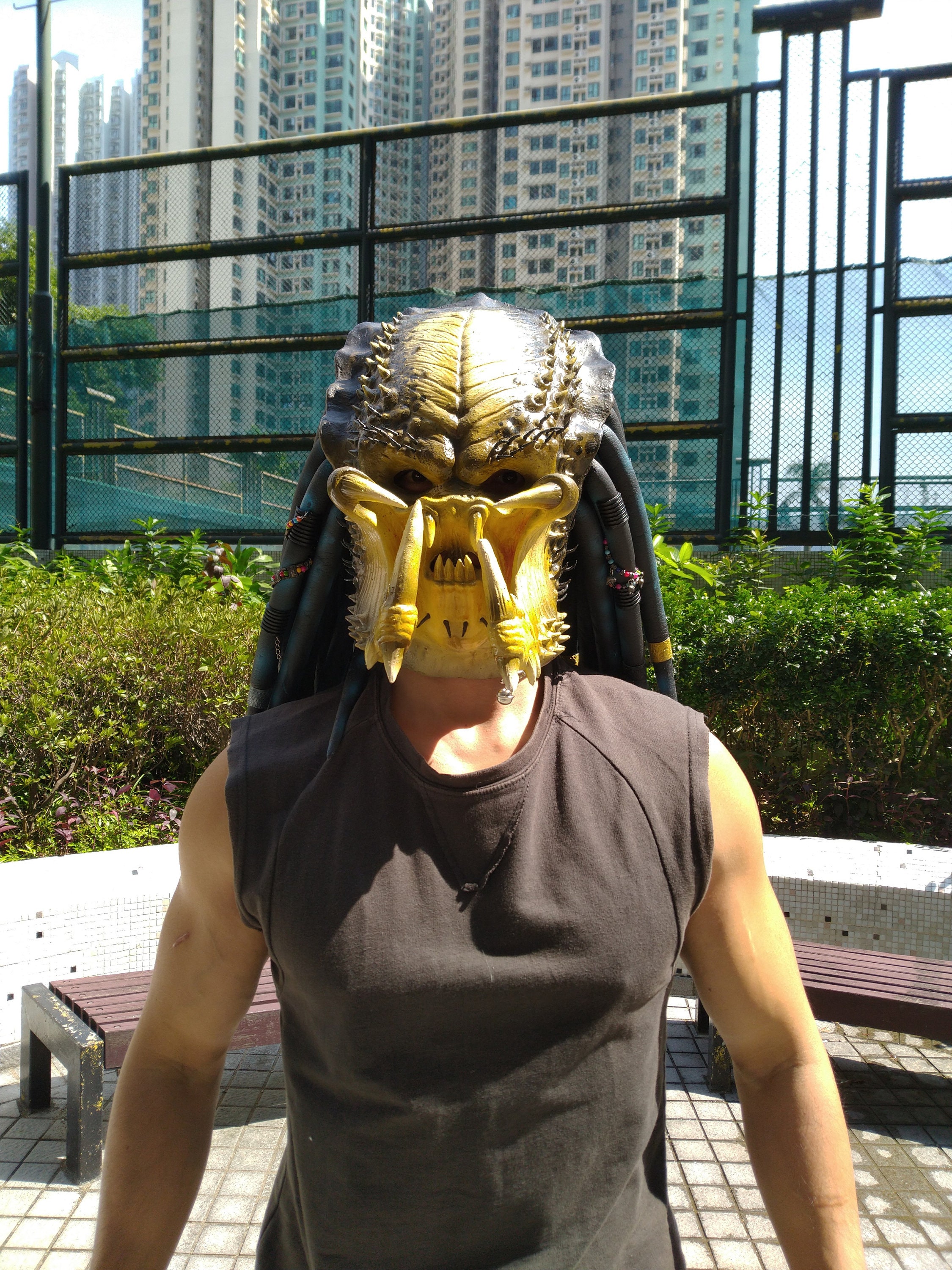 Masked Predator Mask Helmet Cosplay Prop Etsy UK