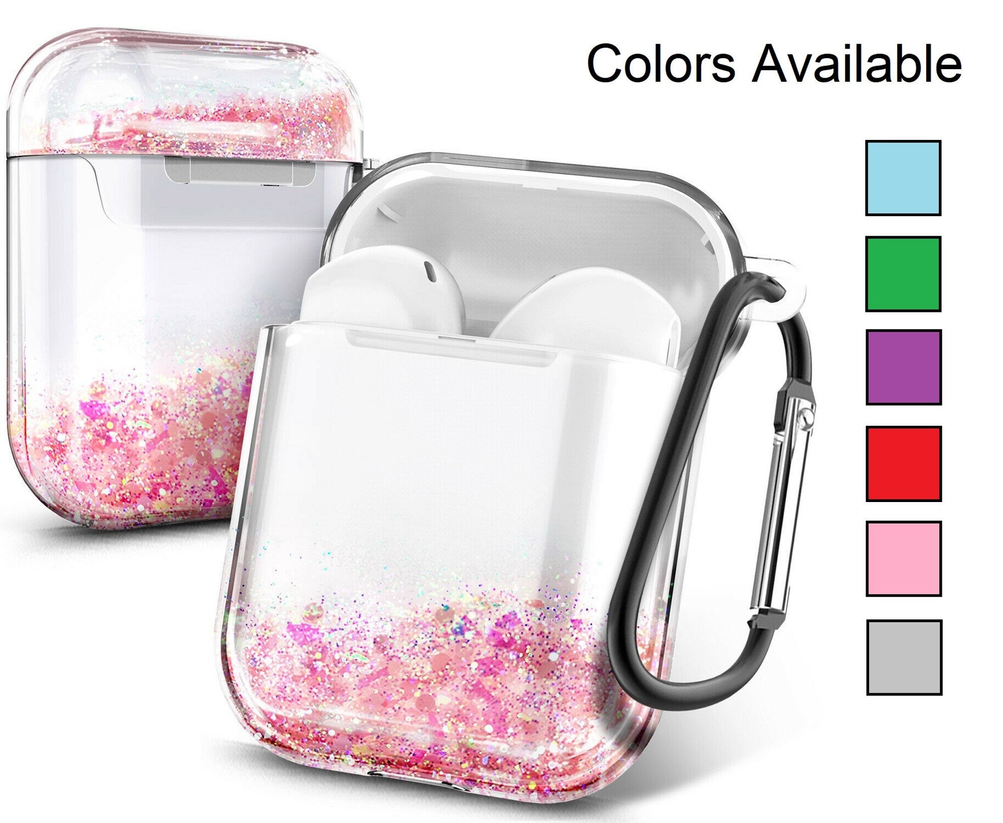 for Airpod 3rd Generation Case Glitter Clear Airpods Case 3rd Generation  Bling Apple Airpods 3 Case Cover 2021 with Keychain for Women Girls
