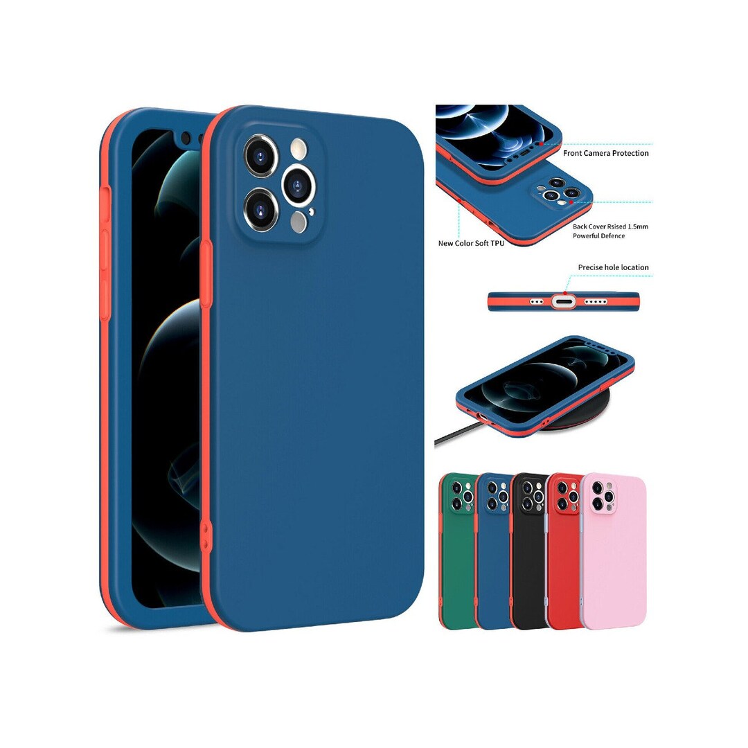 Hybrid Dual Layer Phone Case Camera Lens Protection Shockproof Sleek