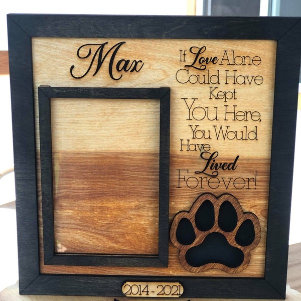 Pet Memorial plaque for cremation resin fill SVG digital file only no product will be sent
