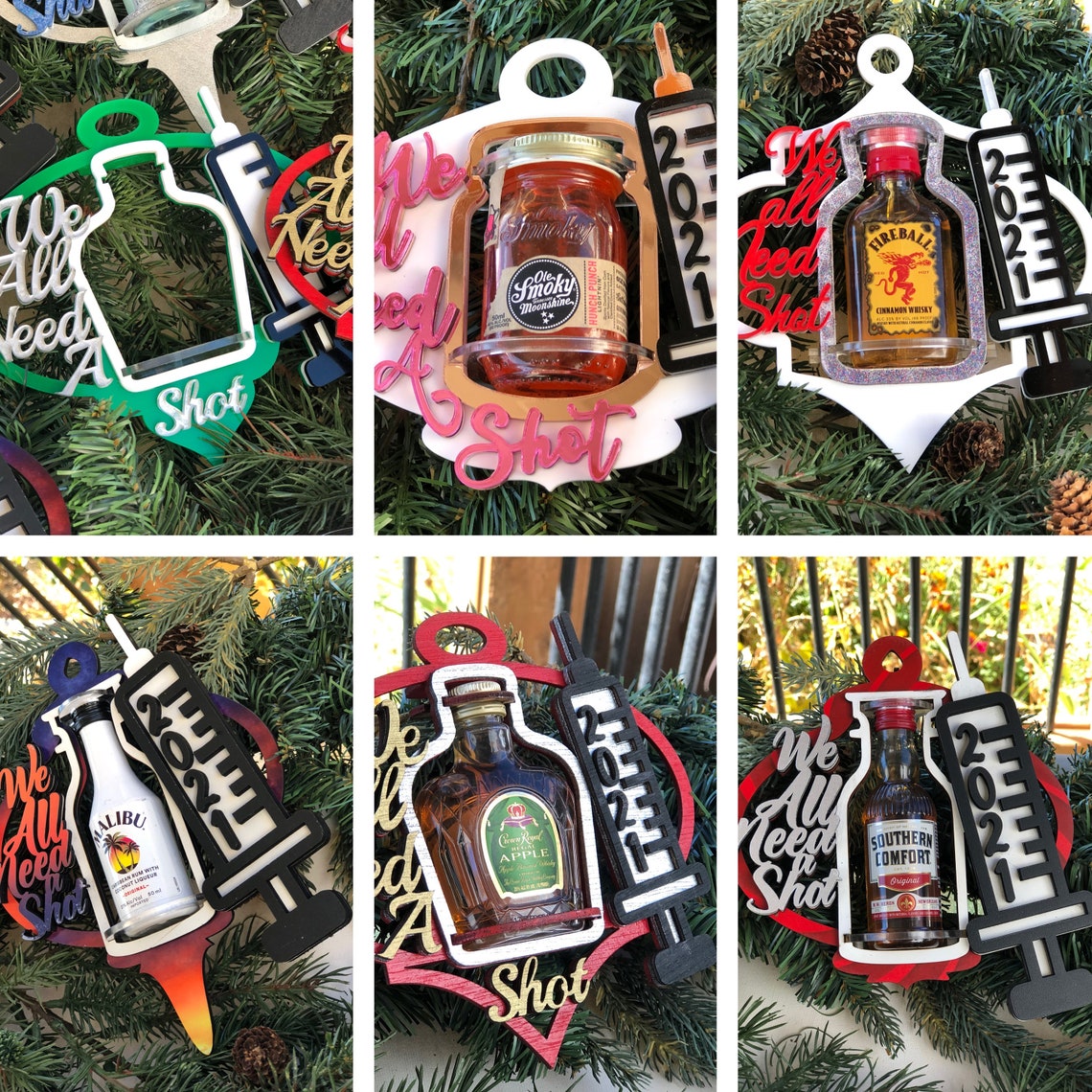 New We All Need a Shot Shooter Ornament BUNDLE Digital - Etsy