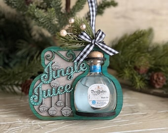 Jingle Juice Ornament: Don Julio 50ml Bottle Holder SVG (Digital Download)