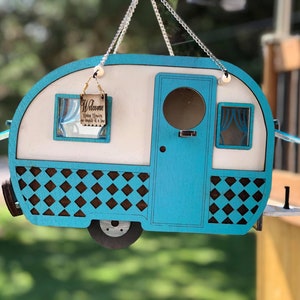 Vintage Camper peekaboo spy birdhouse SVG and DXF digital Design only No physical product image 2