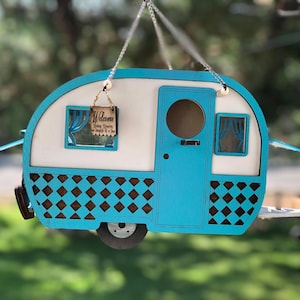 Vintage Camper peekaboo spy birdhouse SVG and DXF digital Design only No physical product image 1