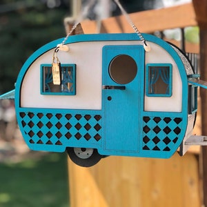 Vintage Camper peekaboo spy birdhouse SVG and DXF digital Design only No physical product image 7
