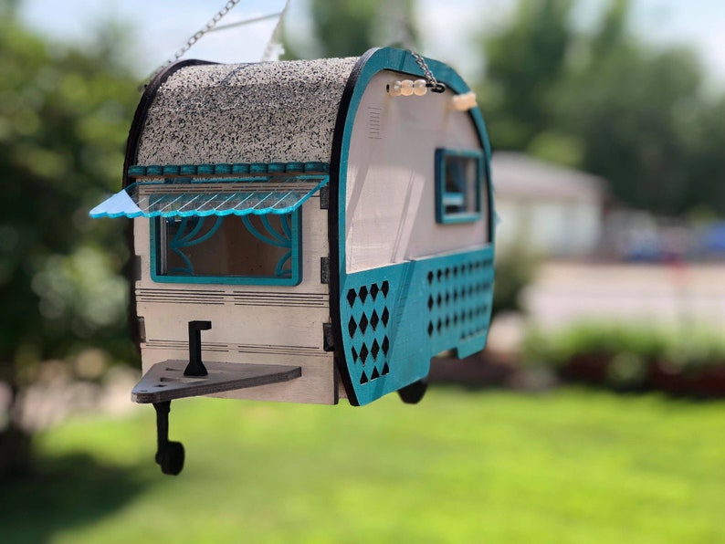 Vintage Camper peekaboo spy birdhouse SVG and DXF digital Design only No physical product image 4