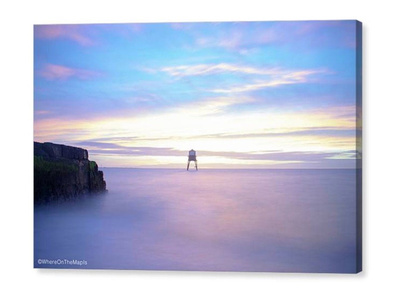 Dovercourt Lighthouse Canvas Sunrise Seascape Canvas Harwich Beach Wall Art Canvas Print of Sunrise at Dovercourt Beach
