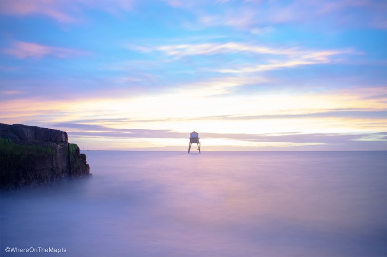Dovercourt Lighthouse Canvas Sunrise Seascape Canvas Harwich Beach Wall Art Canvas Print of Sunrise at Dovercourt Beach