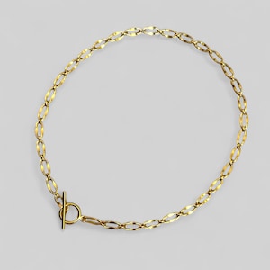British Chain luxurious necklace made of 925 silver gold-plated