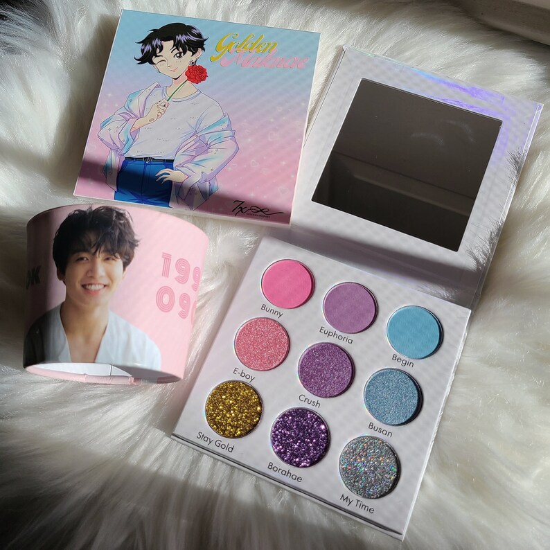 Golden Maknae Eyeshadow Palette BTS Jungkook Etsy