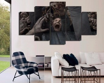 Walking Dead Canvas Etsy