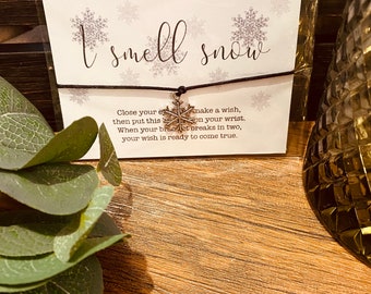 Gilmore girls inspired wish bracelet. Lorelai gilmore. Gift. I smell snow