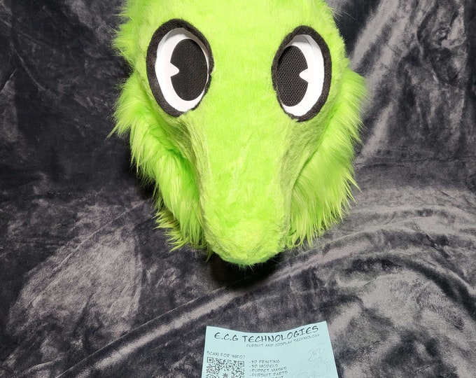 Green Worm on a String Fursuit Head / Mask / Cosplay Premade - Etsy