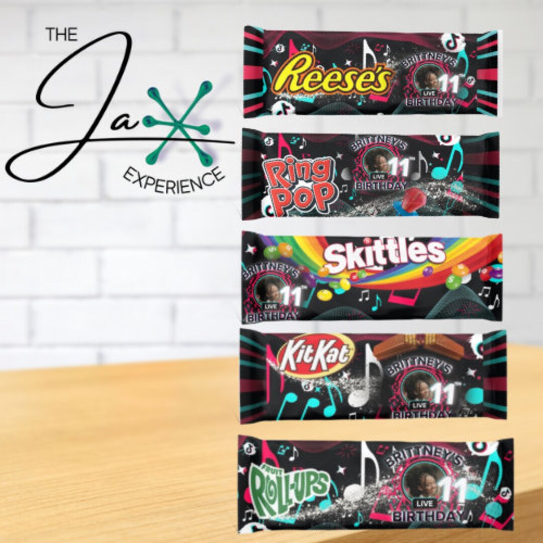 Tik Tok Candle Bundle Editable Template Party Favors Etsy