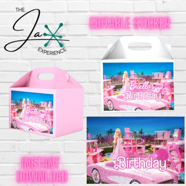 Barbie Label Gable Box - Etsy