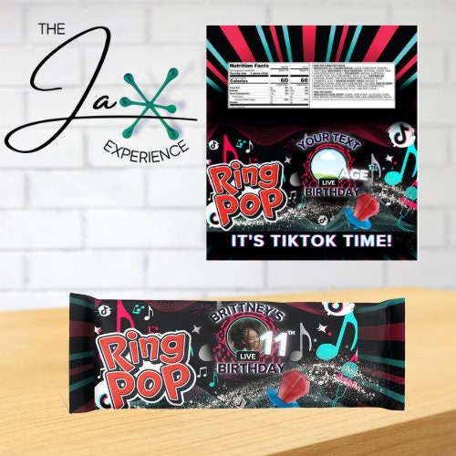 Tik Tok Candle Bundle Editable Template Party Favors Etsy
