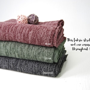 TR Knit Solid Fabric by the yard, Soft hand feel with Medium weight