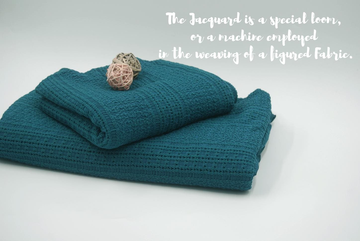 TEAL Stripe JACQUARD Fabric by the yard, Soft hand feel with a Light body weight.