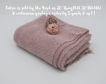 MUSHROOM Chenille Sweater knit "SUGAR" Fabric by the yard, Soft hand feel with Medium weight.