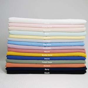 CEY Linen Fabric: Soft Polyester Woven Cloth, Various Colors - By The Yard