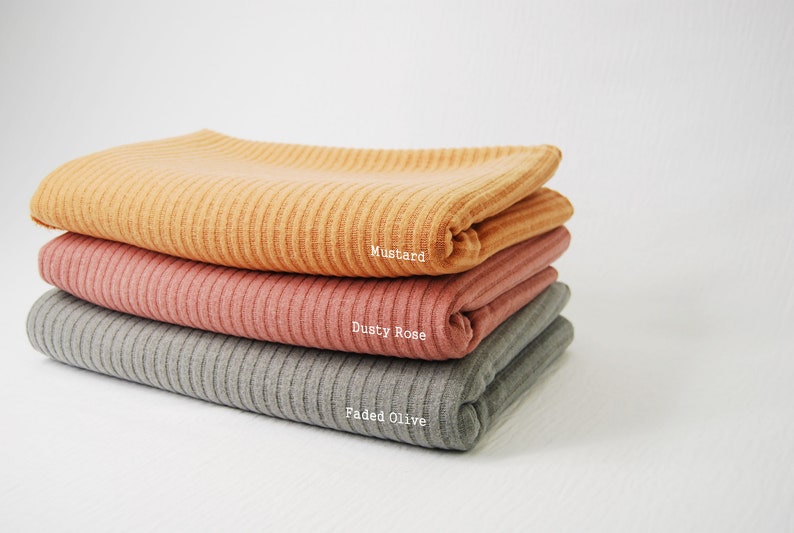 Brushed MIR RIB Knit Fabric by the Yard Soft Hand Feel With Etsy