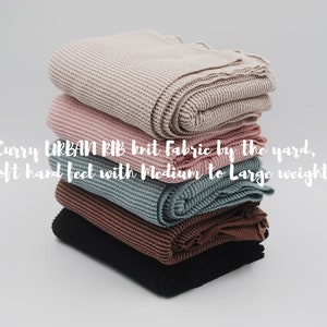 Curry Rib Knit Fabric: Soft Medium Weight - 72% Poly