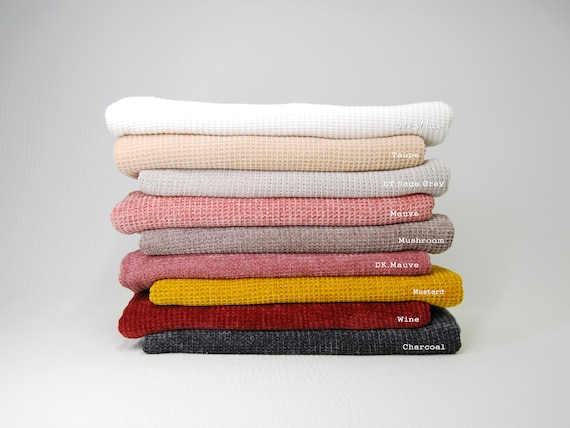 Chenille Knit CHARMING Fabric by the Yard, Various Color Options, Soft Hand  Feel With Medium to Heavy Weight 
