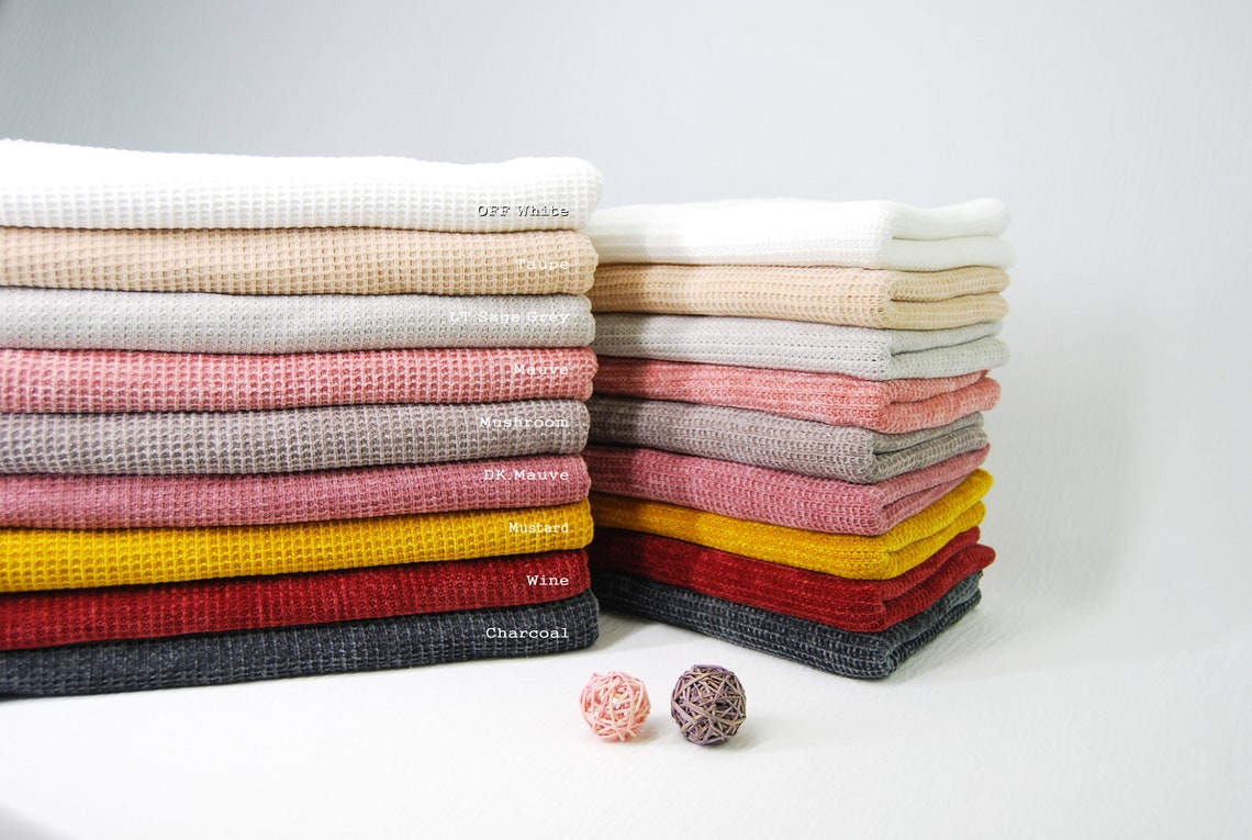 Chenille Knit CHARMING Fabric by the yard Various color Etsy