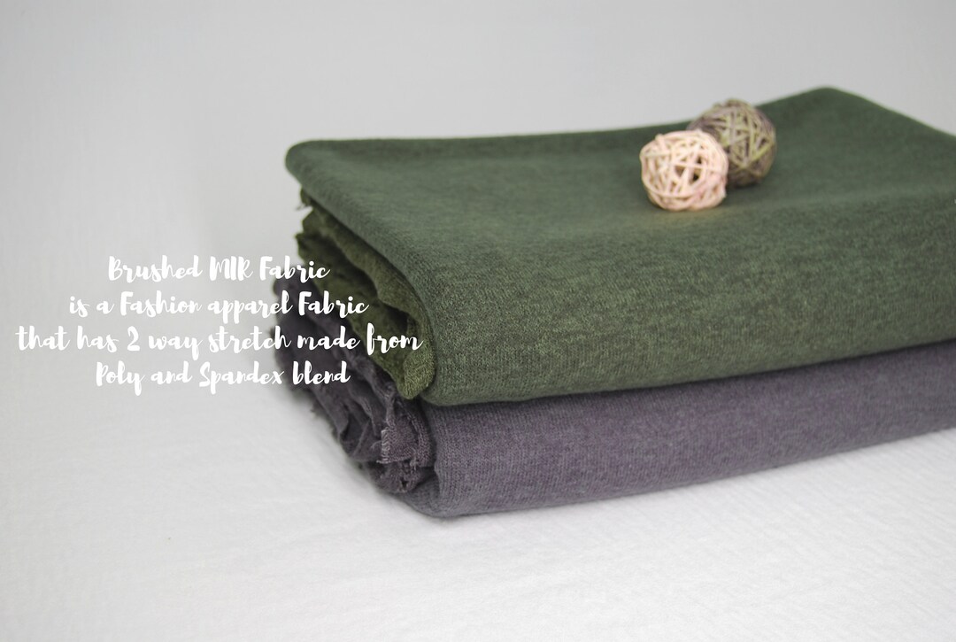 LIGHT Brushed MIR Knit Fabric by the Yard Soft Hand Feel With Etsy
