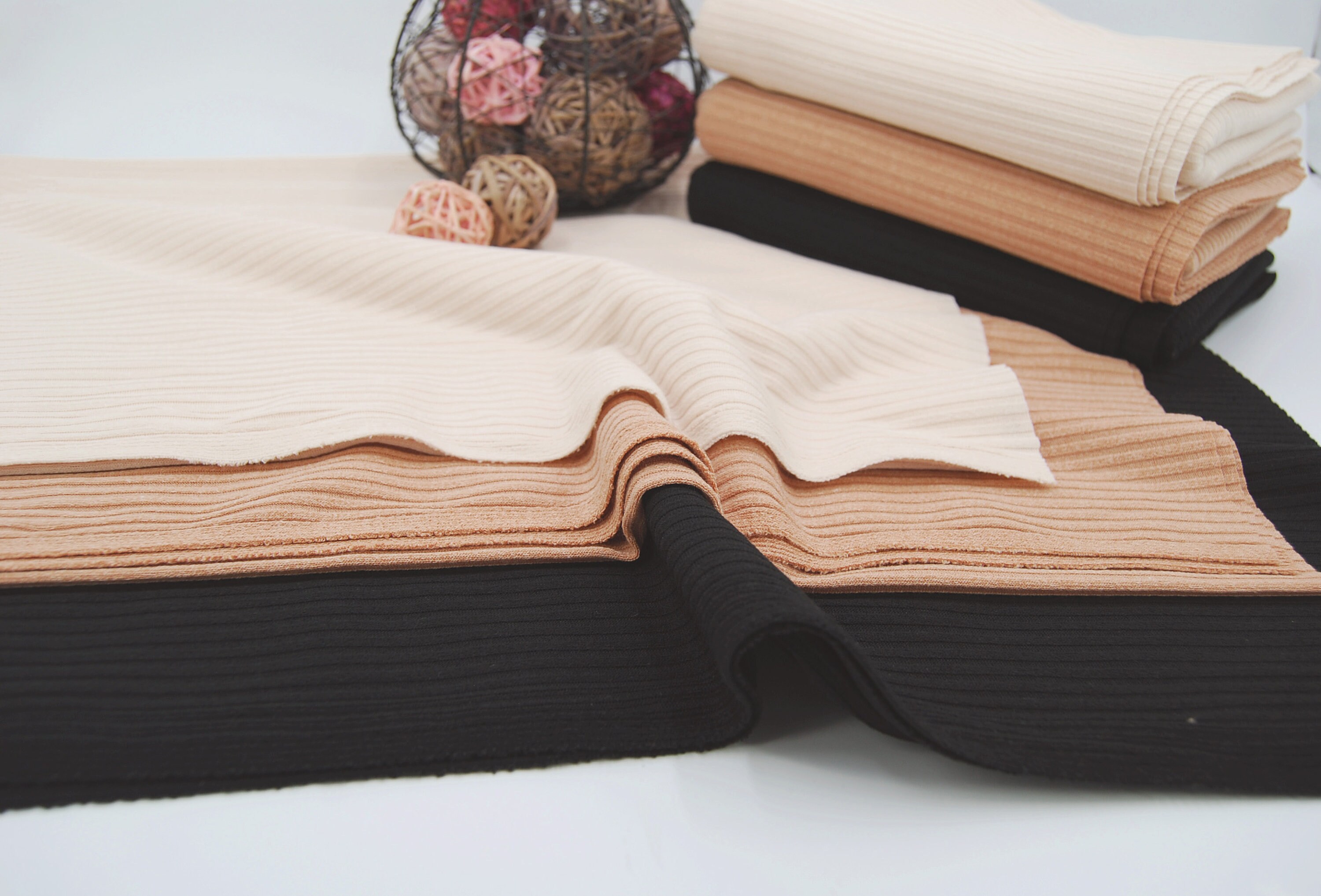 4x4 Rib Knit Fabric: Poly Rayon Spandex Blend, Soft Medium-weight - by ...