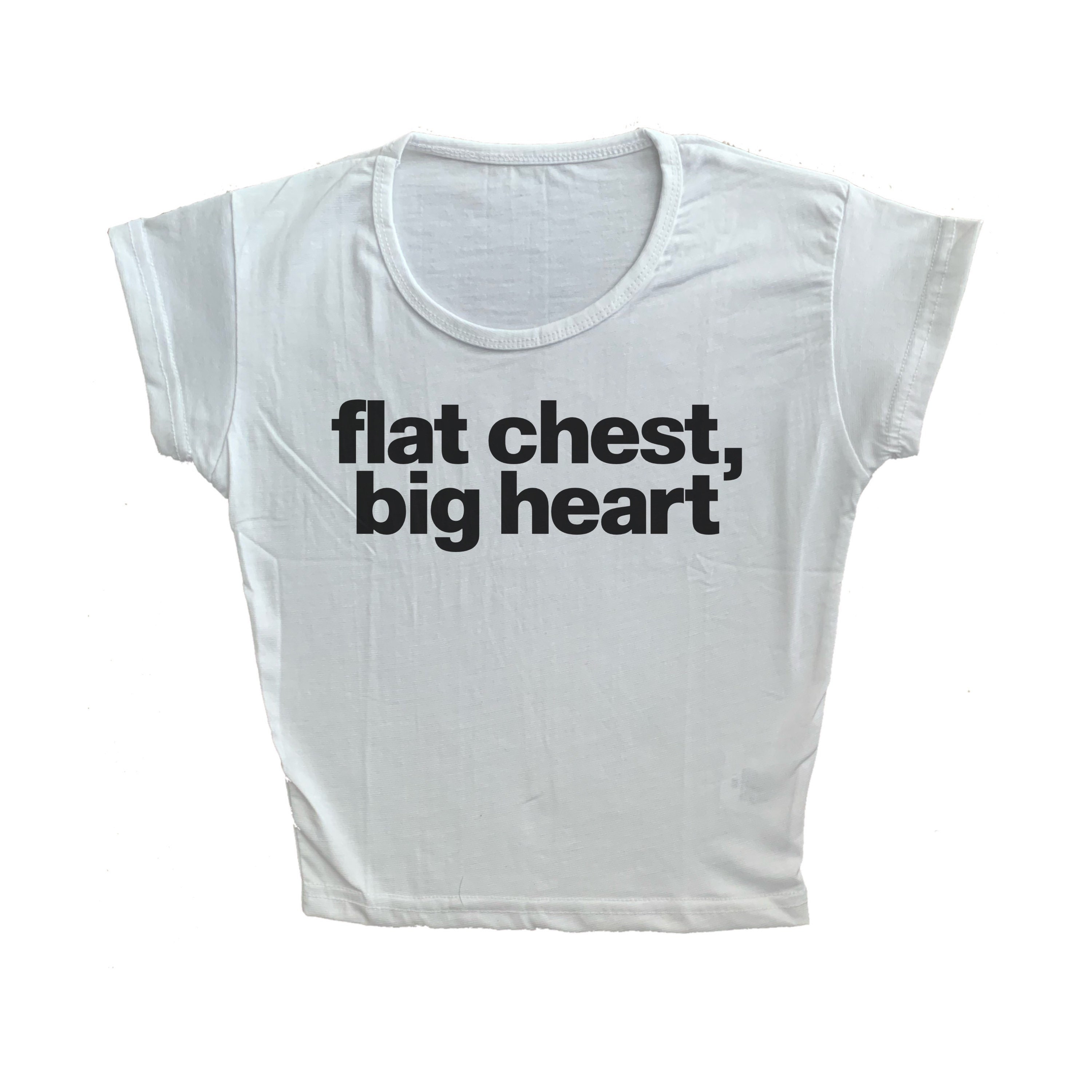 Flat Chest Big Heart Slogan Baby Tee Y2k Cropped Graphic T Shirt 2000s Era  Mall Goth Style Top 