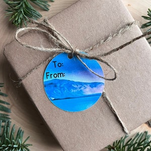 Northern Lights Gift Tags / Aurora Borealis Gift Tags / Christmas Gift Wrapping Supplies / Northern Lights Tags