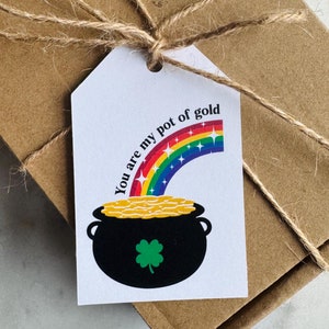 St. Patrick’s Day Gift Tags / Pot of Gold Rainbow Gifting Tags / St. Paddy’s Day Classroom Gift Tag