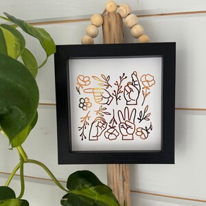 Sign Language Sign / ASL Wall Decor for Nursery / Sign Language Home Decor / ASL Gift