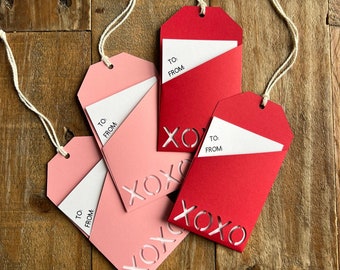 XOXO Valentines Day Gift Card Holders / Valentine’s Day Gift Tag / Gift Card / Hugs and Kisses Gift / Valentines Gift