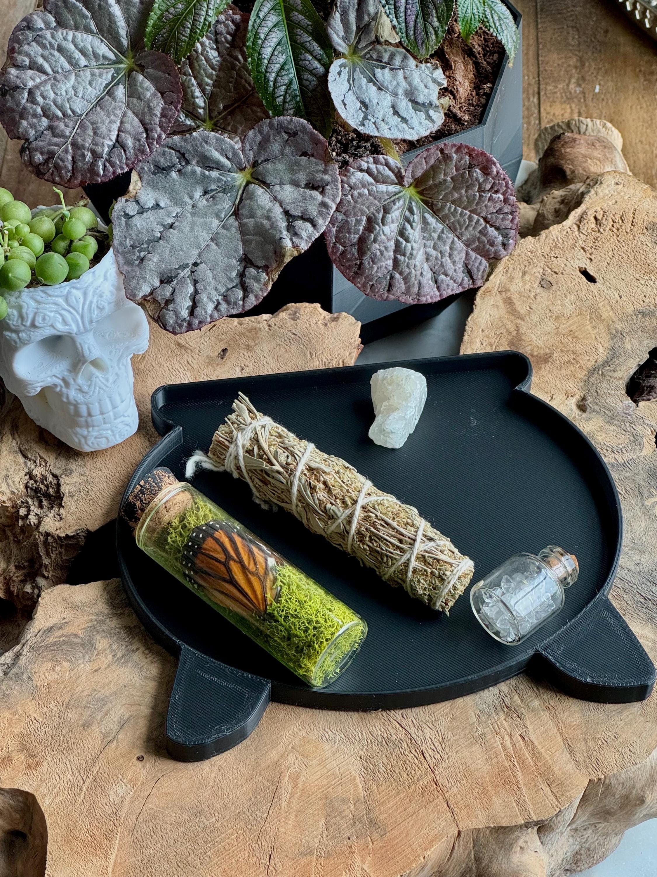 Witches Cauldron Tray / 3D Printed Halloween Trinket Tray / Witch